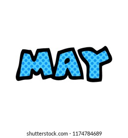 cartoon doodle month of may
