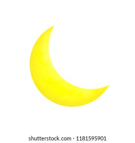 Cartoon doodle moon.