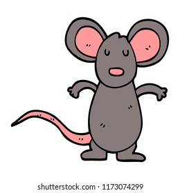 cartoon doodle mouse rat