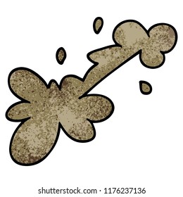 cartoon doodle mud splat