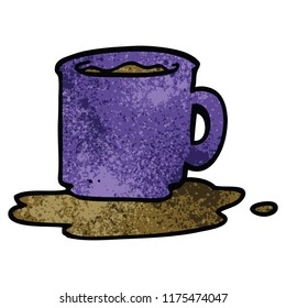 dibujos animados garabato de café