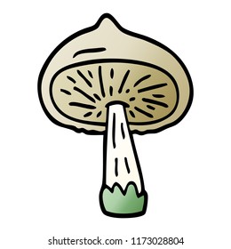 cartoon doodle mushroom