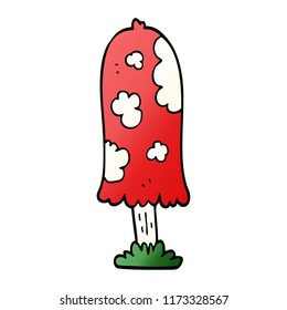 cartoon doodle mushroom