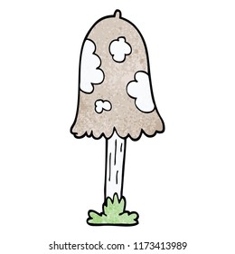 hongos de doodle de dibujos animados