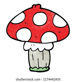 cartoon doodle mushroom
