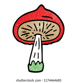 cartoon doodle mushroom