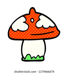 cartoon doodle mushroom