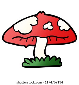 cartoon doodle mushroom