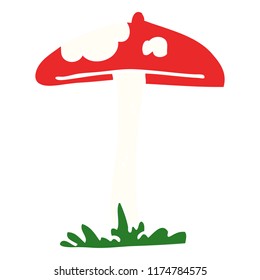 cartoon doodle mushroom