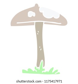 cartoon doodle mushroom