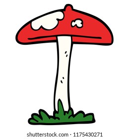 cartoon doodle mushroom