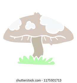 cartoon doodle mushroom