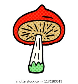 cartoon doodle mushroom