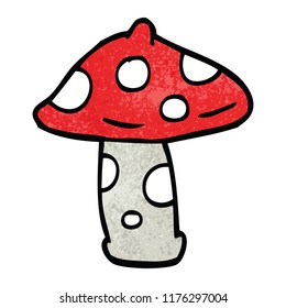 cartoon doodle mushroom