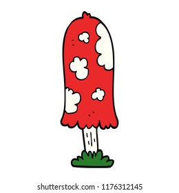 cartoon doodle mushroom
