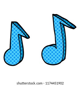 notas musicales del doodle de dibujos animados