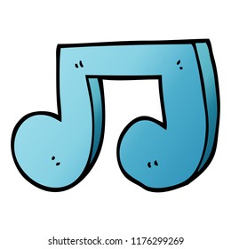 cartoon doodle musical notes