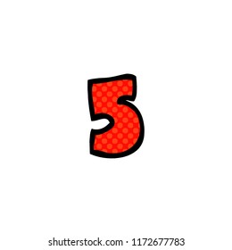 doodle de dibujos animados número 5
