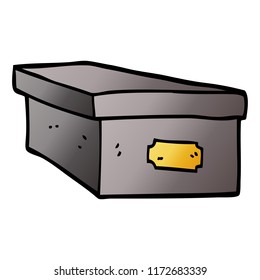 cartoon doodle office filing box
