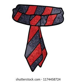 cartoon doodle office tie