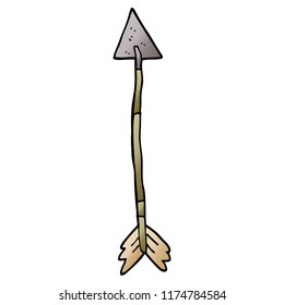cartoon doodle old arrow