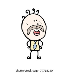 cartoon doodle old man