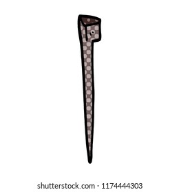 cartoon doodle old nail