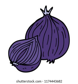 cartoon doodle onion