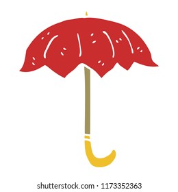 cartoon doodle open umbrella