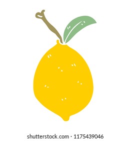 cartoon doodle organic lemon