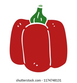 cartoon doodle organic pepper