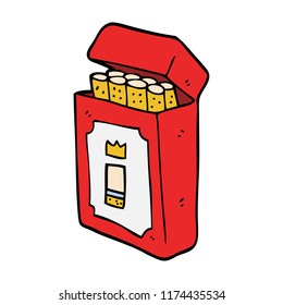 paquete de caricaturas de cigarrillos