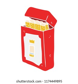 paquete de caricaturas de cigarrillos