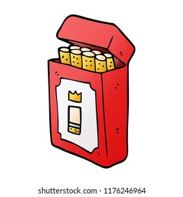 paquete de caricaturas de cigarrillos