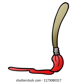 pincel de dibujo del doodle de dibujos animados