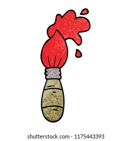 cartoon doodle paint brush