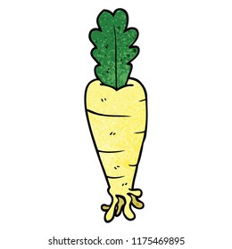 cartoon doodle parsnip