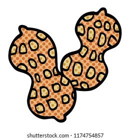 cartoon doodle peanut