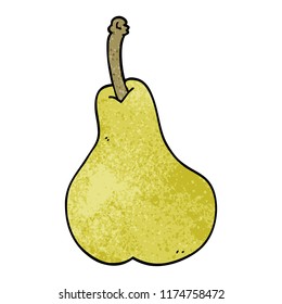 Cartoon-Doodle einer Birne