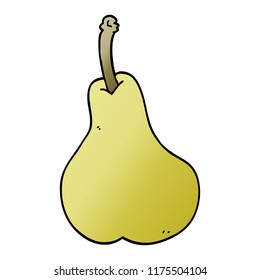 Cartoon-Doodle einer Birne