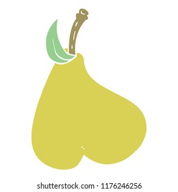 cartoon doodle of a pear