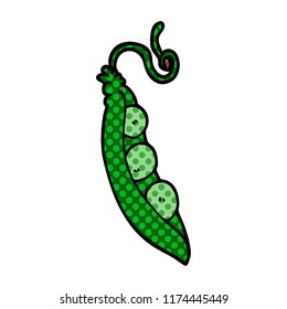 garbanzos de doodle de dibujos animados en la vaina