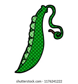 garbanzos de doodle de dibujos animados en la vaina