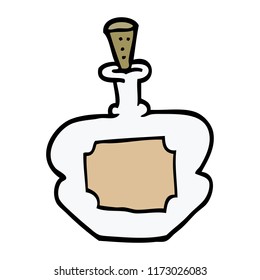 Cartoon-Doodle-Parfüm-Flasche
