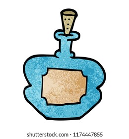 frasco de perfume de desenho animado