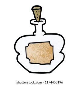 cartoon doodle perfume bottle
