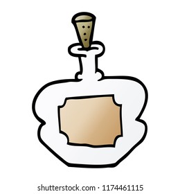 frasco de perfume de doodle de dibujos animados