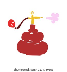 frasco de perfume de doodle de dibujos animados