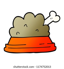 cartoon doodle pet food