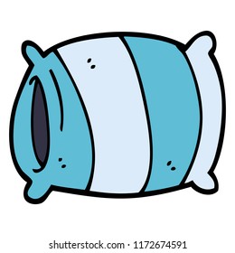cartoon doodle pillow